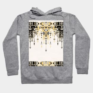 Modern Deco in Black and Cream Hoodie